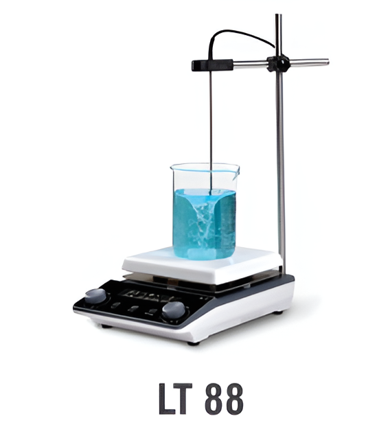 Digital Magnetic Stirrer With Hot Plate Backlit LCD LT-88-Labtronics