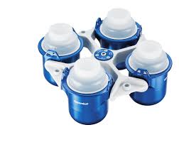 Swing Out Set of 4 metal buckets with Bio-safety Cap (L175)