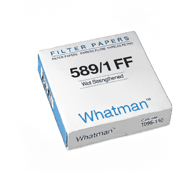 Whatman Grade 589/1 FF Black Ribbon Filter Paper